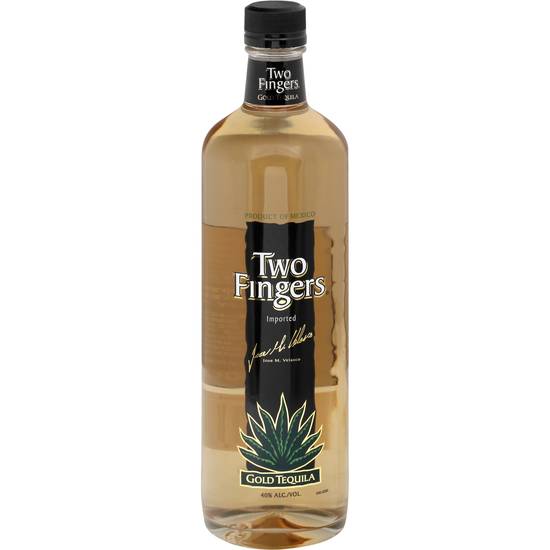 Two Fingers Tequila Gold (750ml bottle)