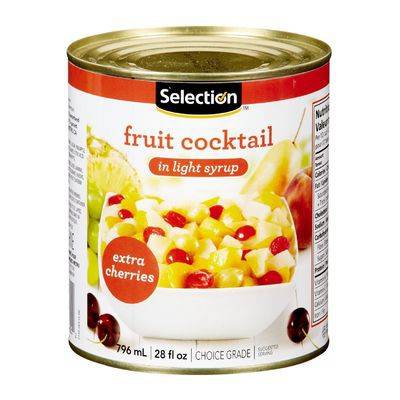 Selection Fruit Cocktail With Extra Cherries in Light Syrup (796 ml)