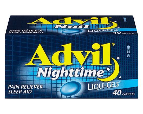 ADVIL NIGHTTIME LIQUI GELS 40 PK