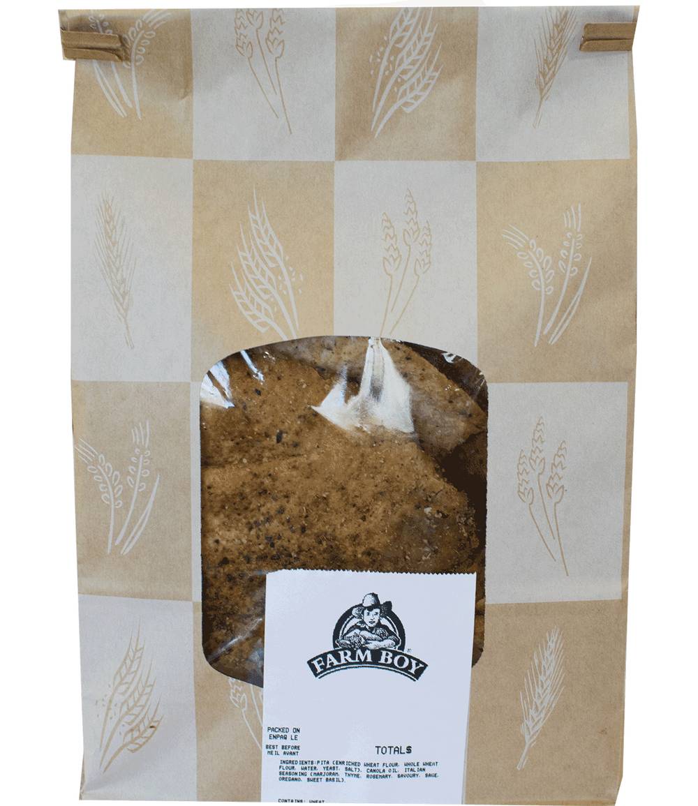 Roasted Garlic & Pepper Pita Chips