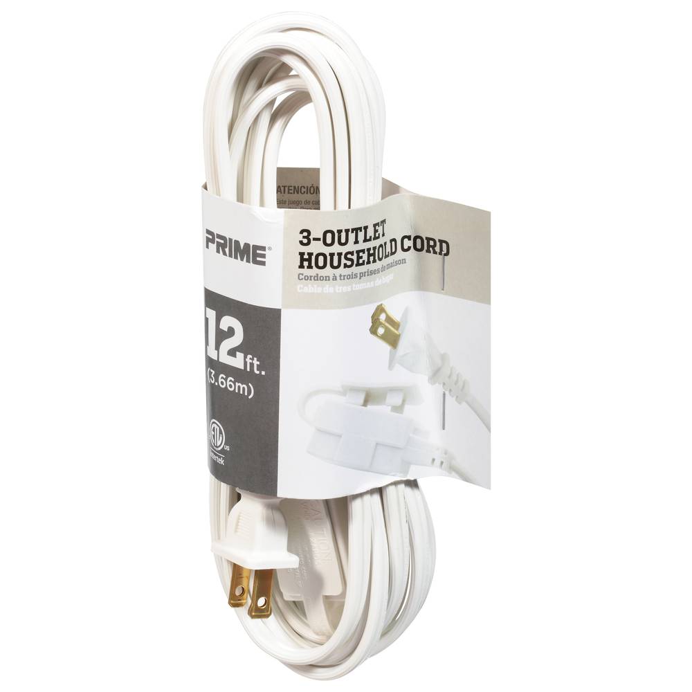Prime 12' Household Cord (1 cord)