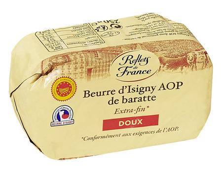 Reflets de France - Beurre doux d'isigny AOP de baratte