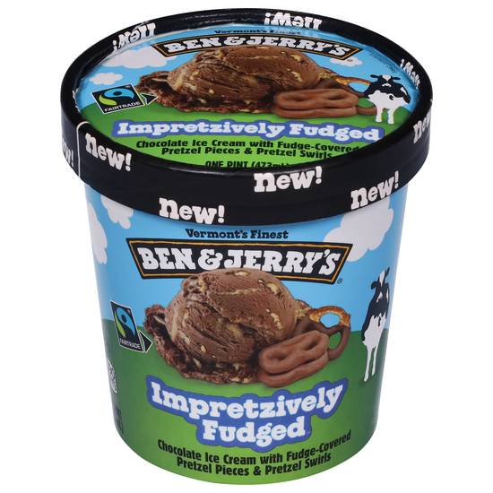 Ben & Jerry's Impretzively Fudged Ice Cream (chocolate)
