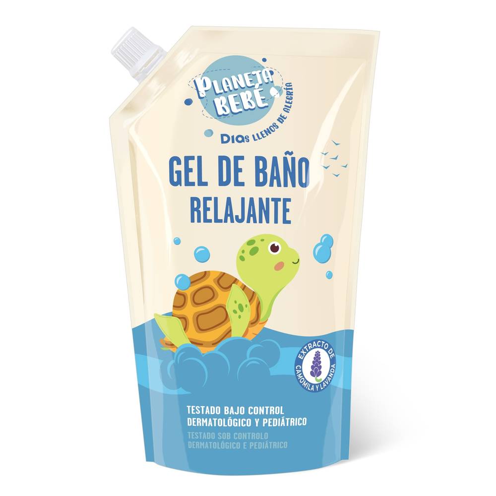 Gel De Baño Relajante Recambio Planeta Bebé De Dia Bolsa 750 Ml