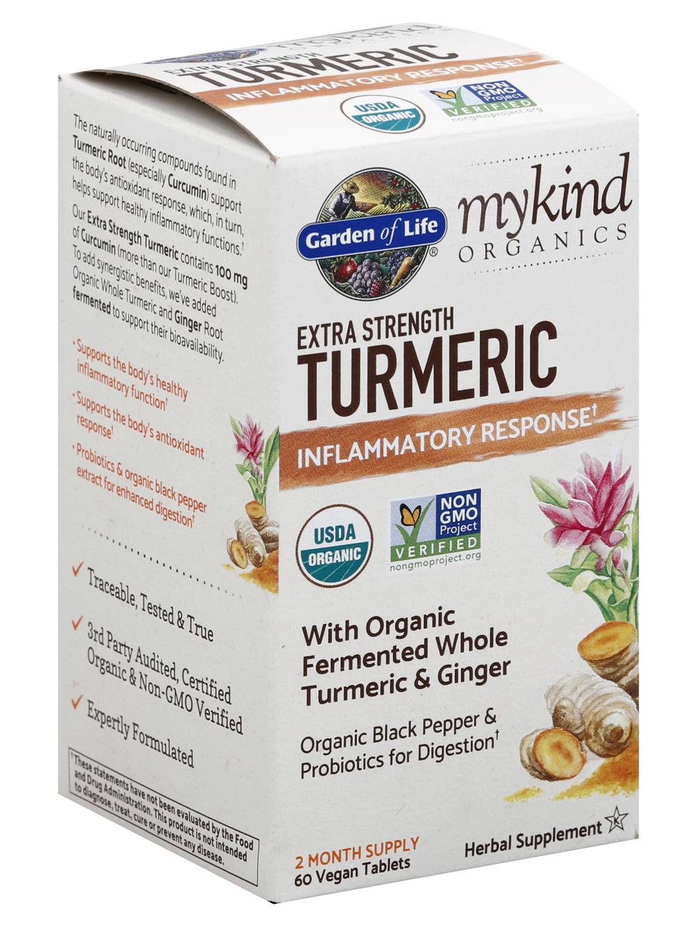 Garden of Life Extra Strength Organic Turmeric Herbal Supplement (9.6 oz)
