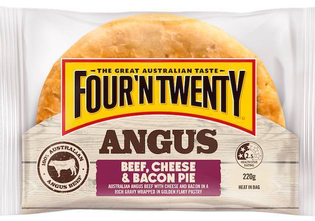 Four 'n Twenty Chunky Angus Beef, Cheese & Bacon Pie 175g