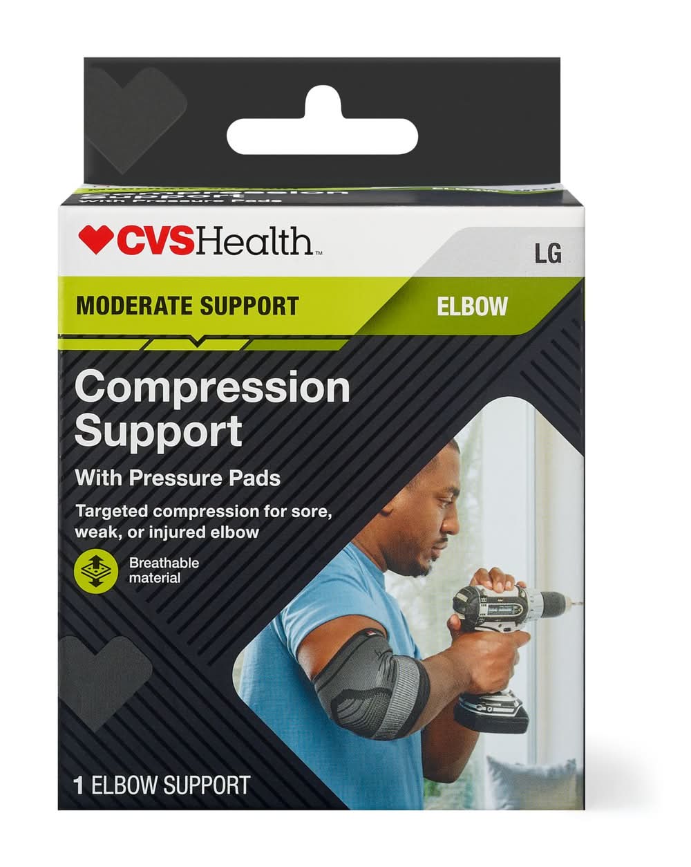 Futuro Elbow Support With Pressure Pads, Size L