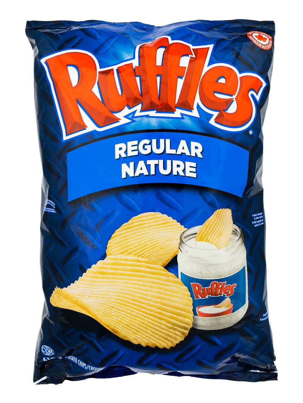 Ruffles - Croustilles Nature, 612 G / Ruffles Regular Potato Chips (612 g)