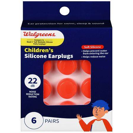 Walgreens Children's Silicone Earplugs (6 ct)