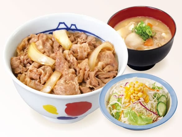 牛めし並盛 豚汁生野菜セット
