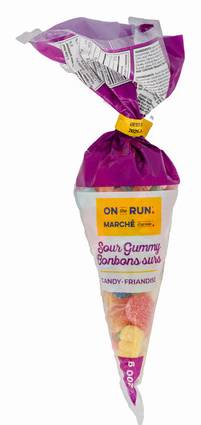On The Run Sour Gummy Mix Candy Cones 200G