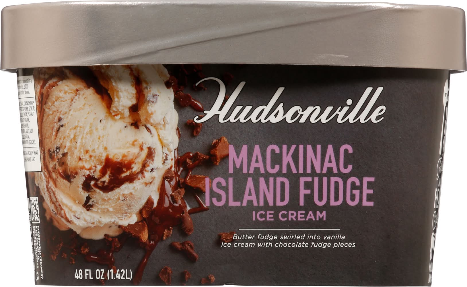 Hudsonville Mackinac Island Fudge Ice Cream (48 fl oz)