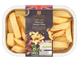 Co-op Irresistible Triple Cook Thick Cut Chunky Chips 360g