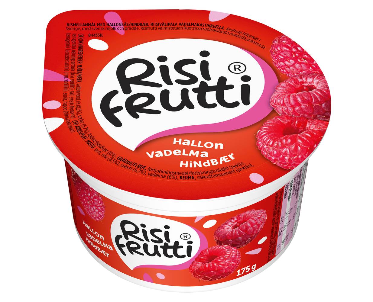 RISIFRUTTI HALLON 175G