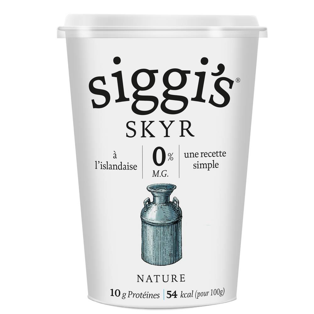 Siggi's - Skyr yaourt à l'islandaise nature 0% mg