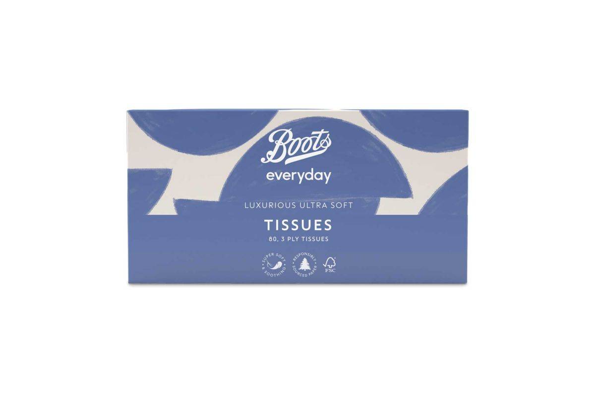 Boots Everyday Luxurious Ultra Soft 3 Ply Tissues (80 ct)