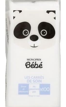 Monoprix Bébé Carrés De Soin x100