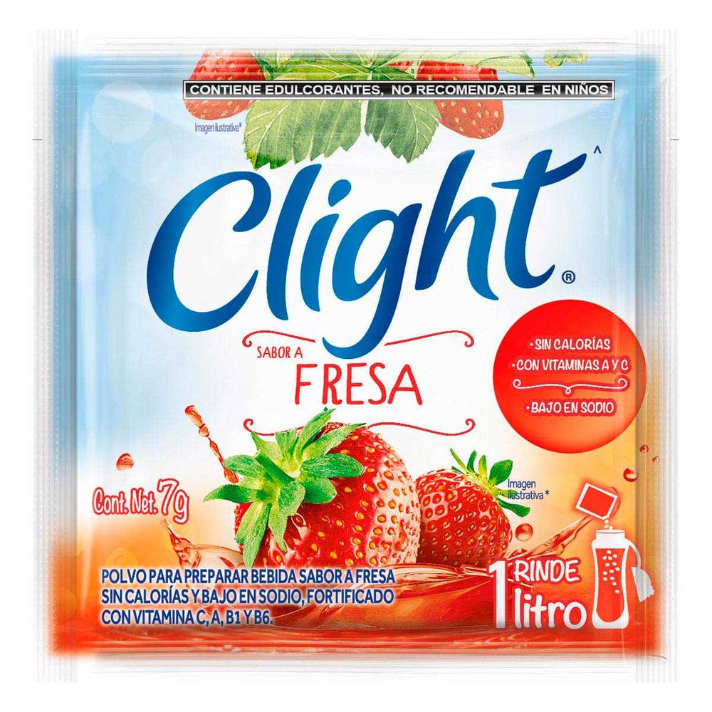 Clight · Polvo para preparar bebida, fresa (7 g)