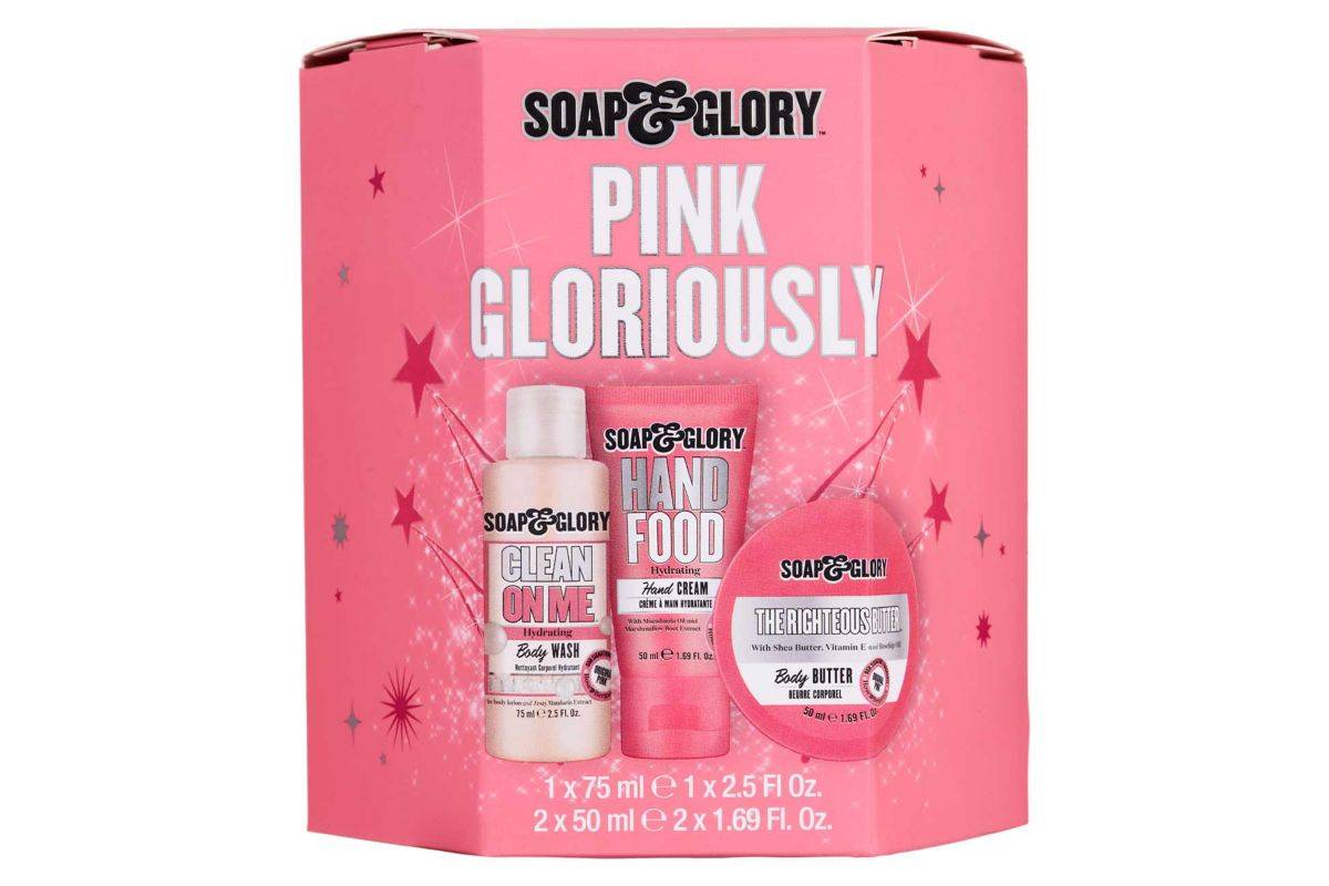 Soap & Glory Pink Gloriously 3 Piece Gift Set