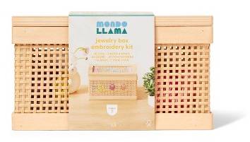 Mondo Llama Jewelry Box Embroidery Craft Kit