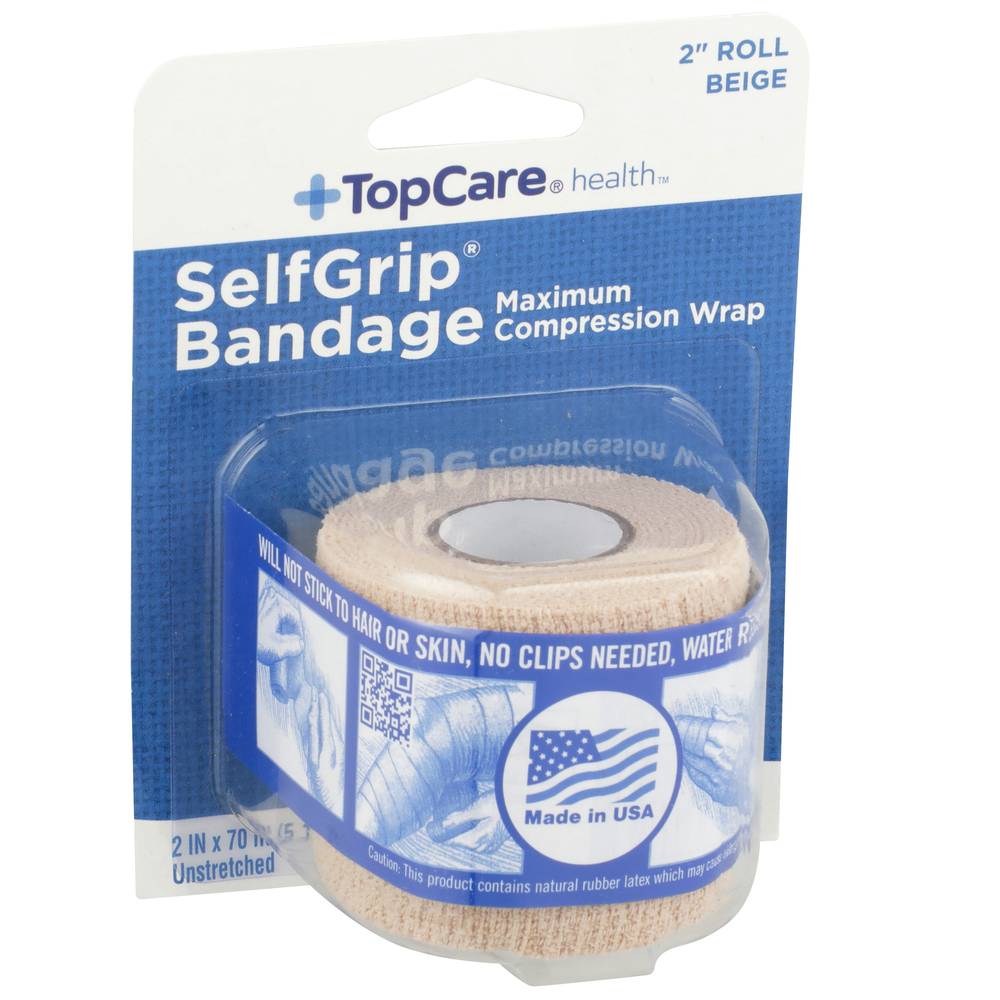 Topcare Self-Grip 2 Inch Roll-Beige Athletic Bandage