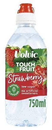 Volvic Touch of Fruit Strawberry Natural Flavoured Water 750ml