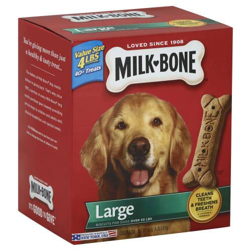 Milk-Bone Large Biscuits For Dogs (4 lbs)