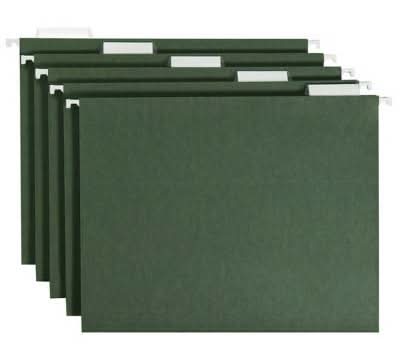 up&up Hanging File Folders, Green, L, Green (20 ct)