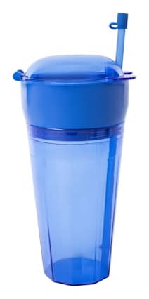 Snack Stash Tumbler With Straw 19oz Blue