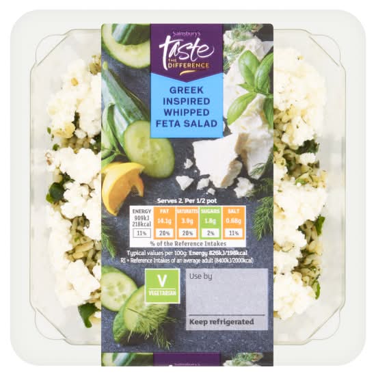 Sainsbury's Taste the Difference Summer Edition Greek Inspired Whipped Feta Salad (220g)
