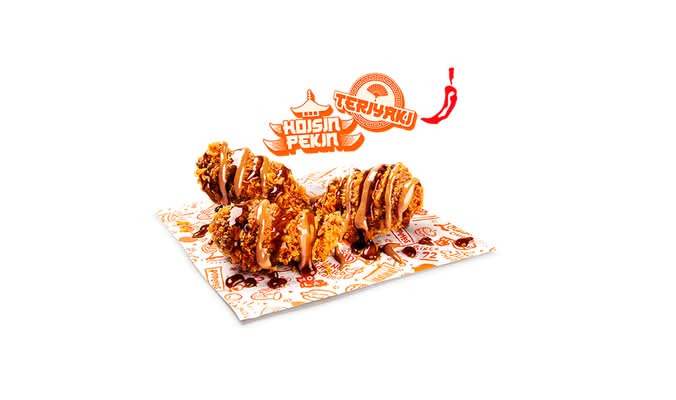 3 Alitas Teriyaki & Hoisin Pekín