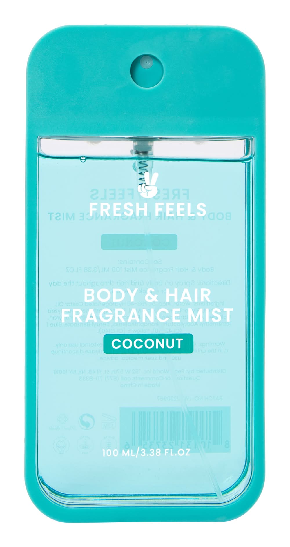 Fresh Feels Coconut Body & Hair Fragrance Mist 3.38oz Coconut