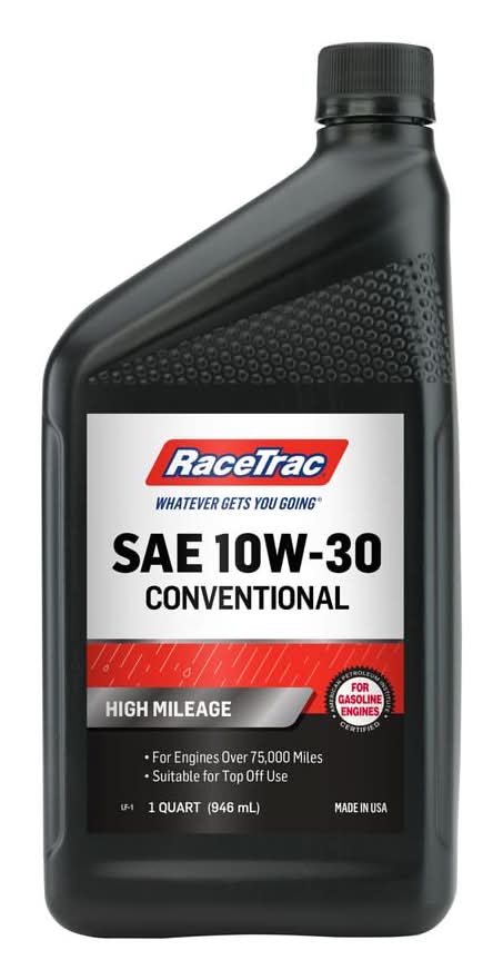 RaceTrac High Mileage 10W-30 Motor Oil 1 qt.