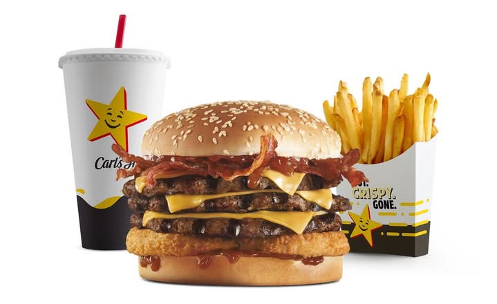 Triple Western Bacon Cheeseburger Combo