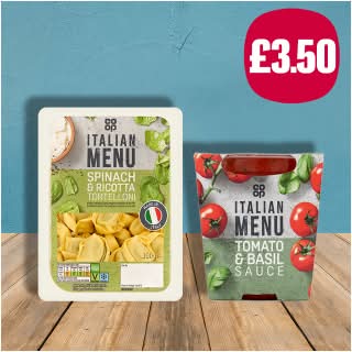 Fresh Pasta & Sauce for 2 Deal