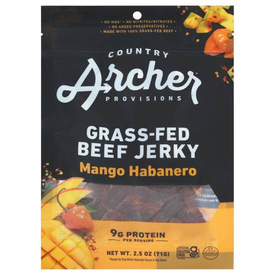 Country Archer Provisions Grass-Fed Beef Jerky (mango habanero)
