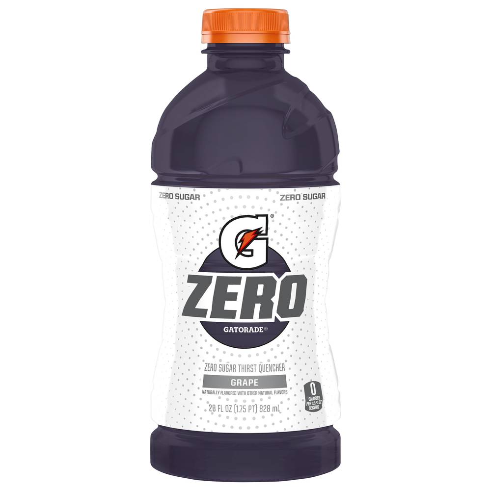 Gatorade Zero Sugar Thirst Quencher Sports Drink, Grape (28 fl oz)