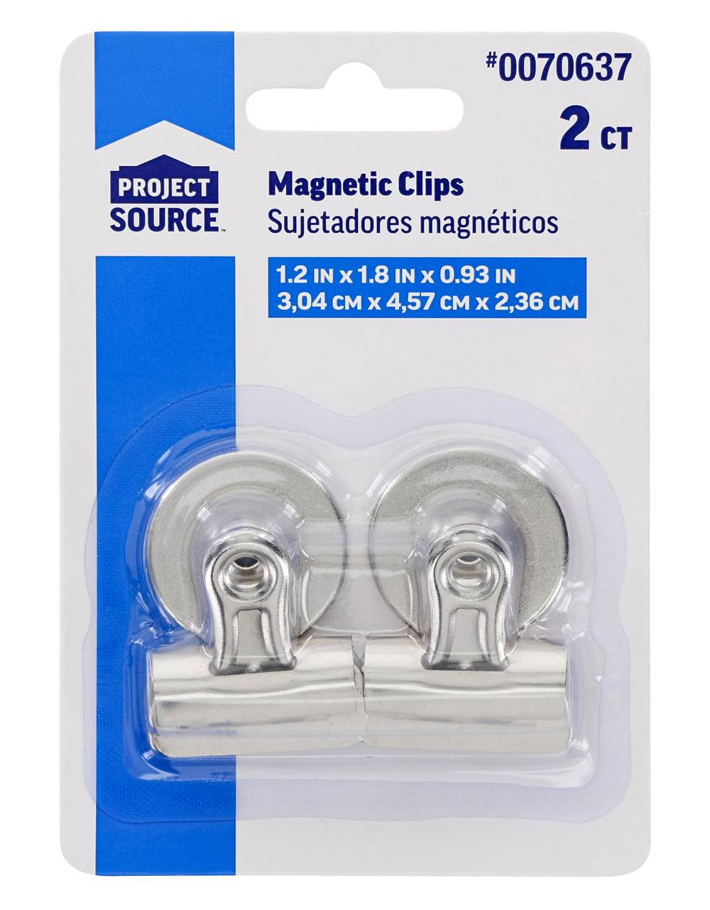 Project Source Metal Magnet Clips 2 Piece | 542017