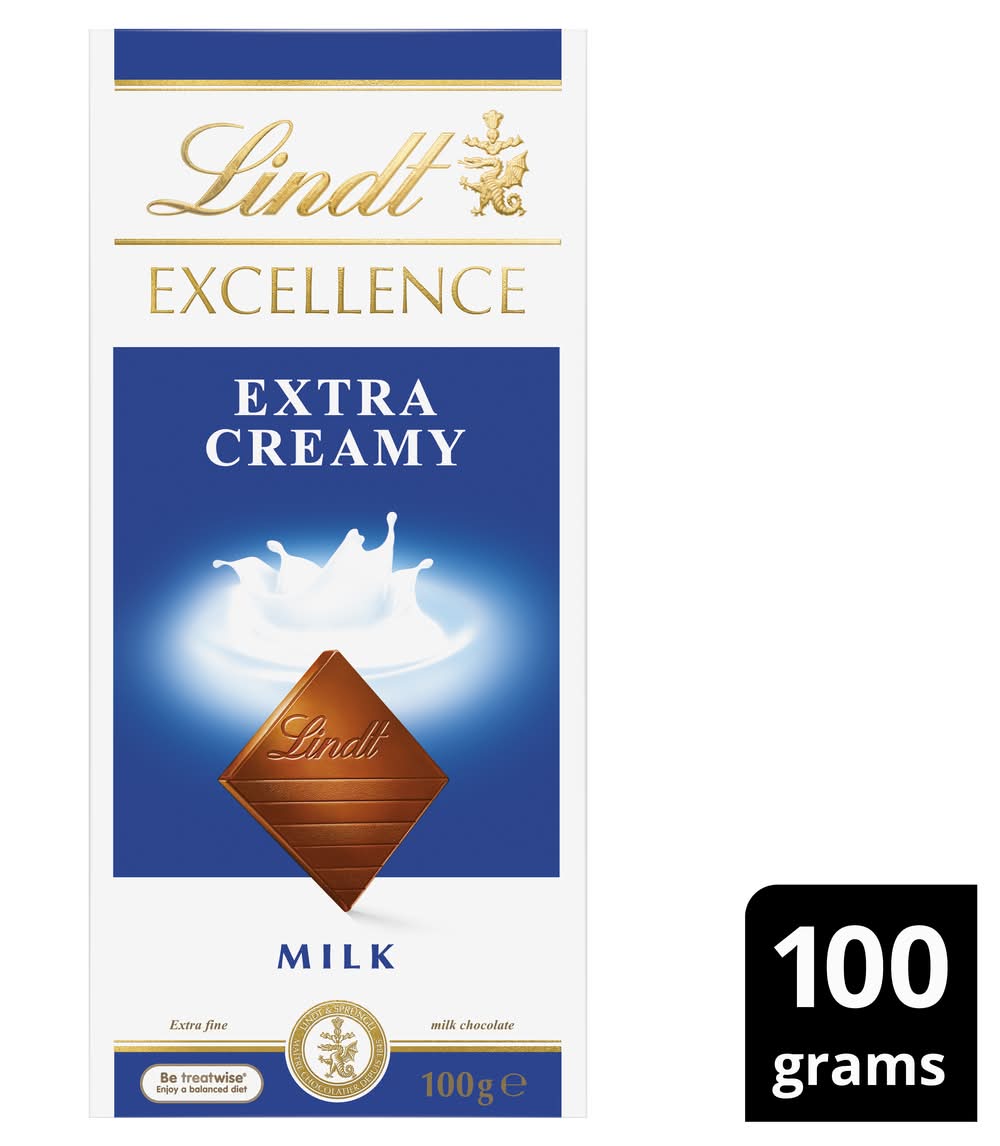 Lindt Excellence Extra Creamy Milk Chocolate (100g)