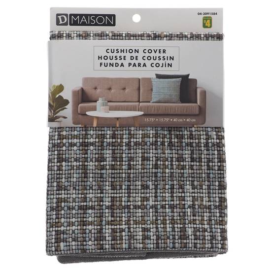 # Square Checker Design Cushion Cover (40 x 40 cm)