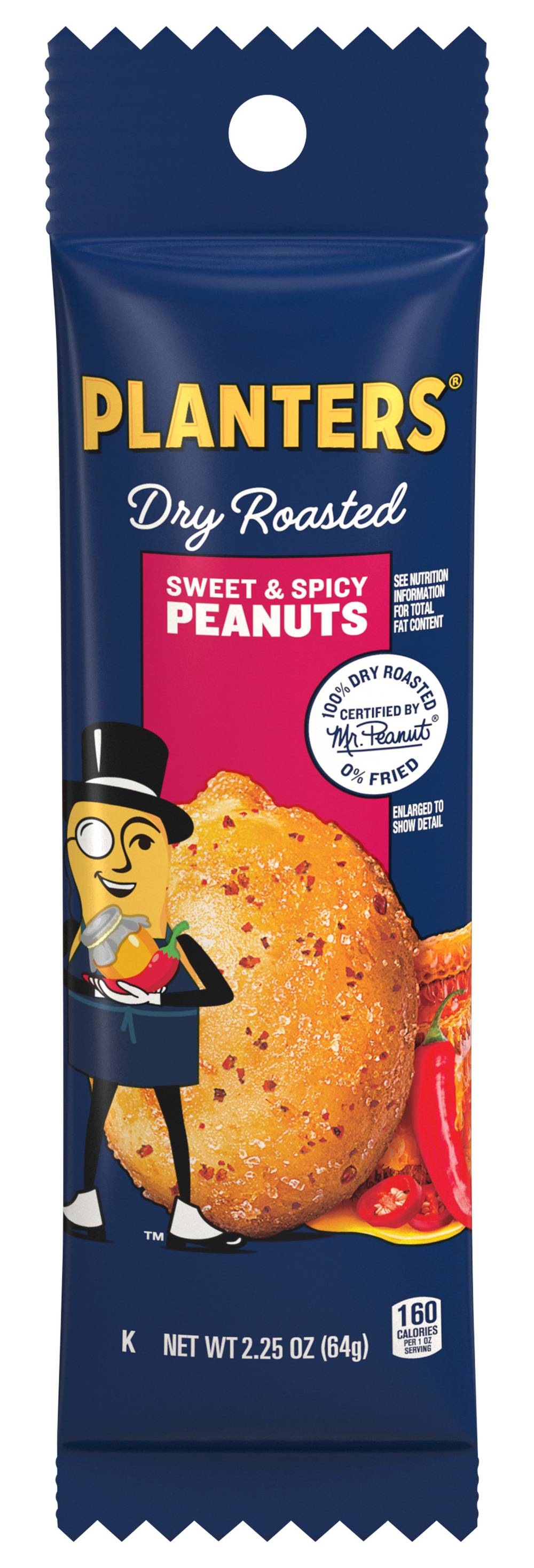 Planters Dry Roasted Sweet & Spicy Peanuts (2.25 oz)