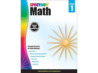 Spectrum Math Grade 1, Paperback Workbook (704561)