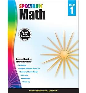 Spectrum Math Grade 1, Paperback Workbook (704561)