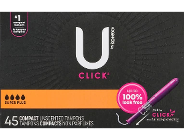 U by Kotex Click Super Plus Compact Tampons (50 g)