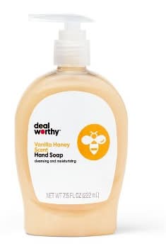 Dealworthy Gel Hand Soap, Vanilla-Honey (7.5 fl oz)