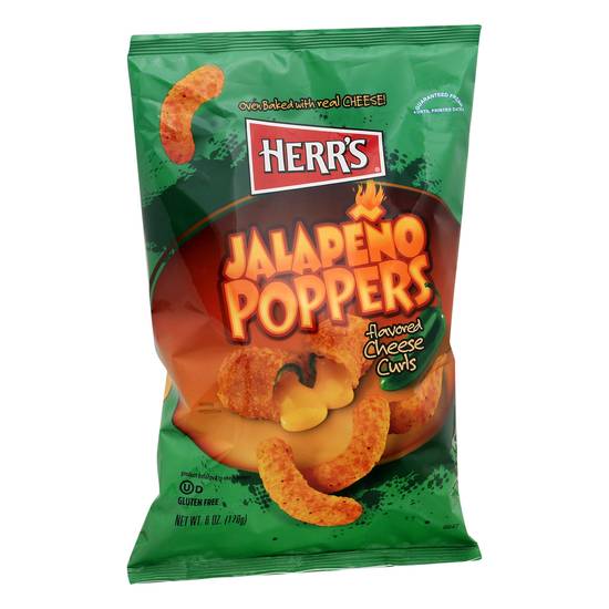 Herr's Jalapeno Poppers Cheese Curls (6 oz)
