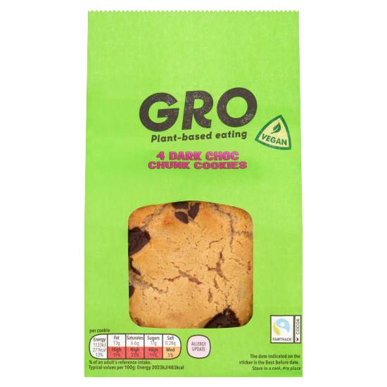 Co-Op Gro 4 Dark Choc Chunk Cookies