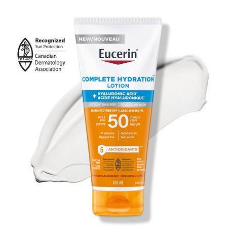 Eucerin Complete Hydration Sunscreen Lotion For Face and Body With Spf 50 (150 g)