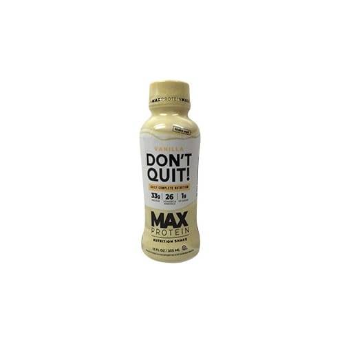 Don't Quit Max Vanilla Nutrition Shake (12 fl oz)