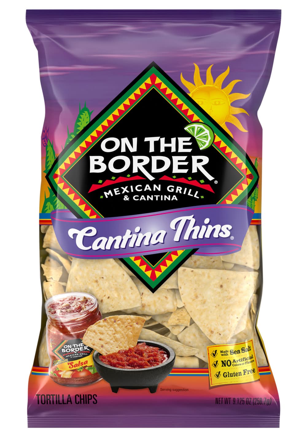 On the Border Cantina Thins Tortilla Chips (9.2 oz)